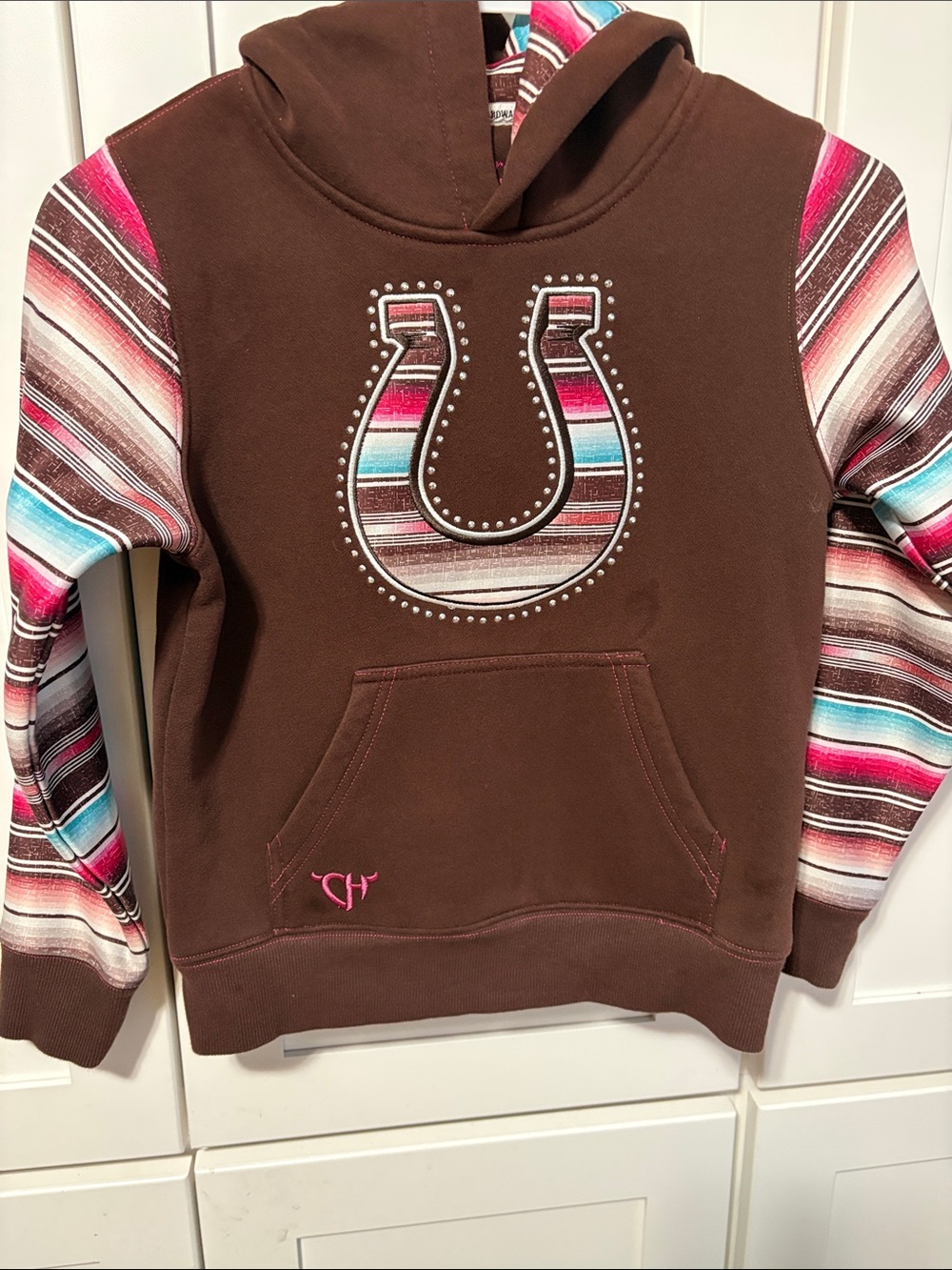 Girls' “Cowgirl Hardware” Cute Hooded Sweatshirt